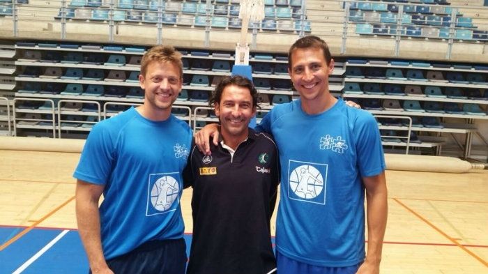 Fede Van Lacke y Eric Sánchez, en el Campus del Conquero Huelva