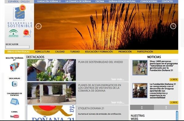La Fundación Doñana 21 estrena nueva página web