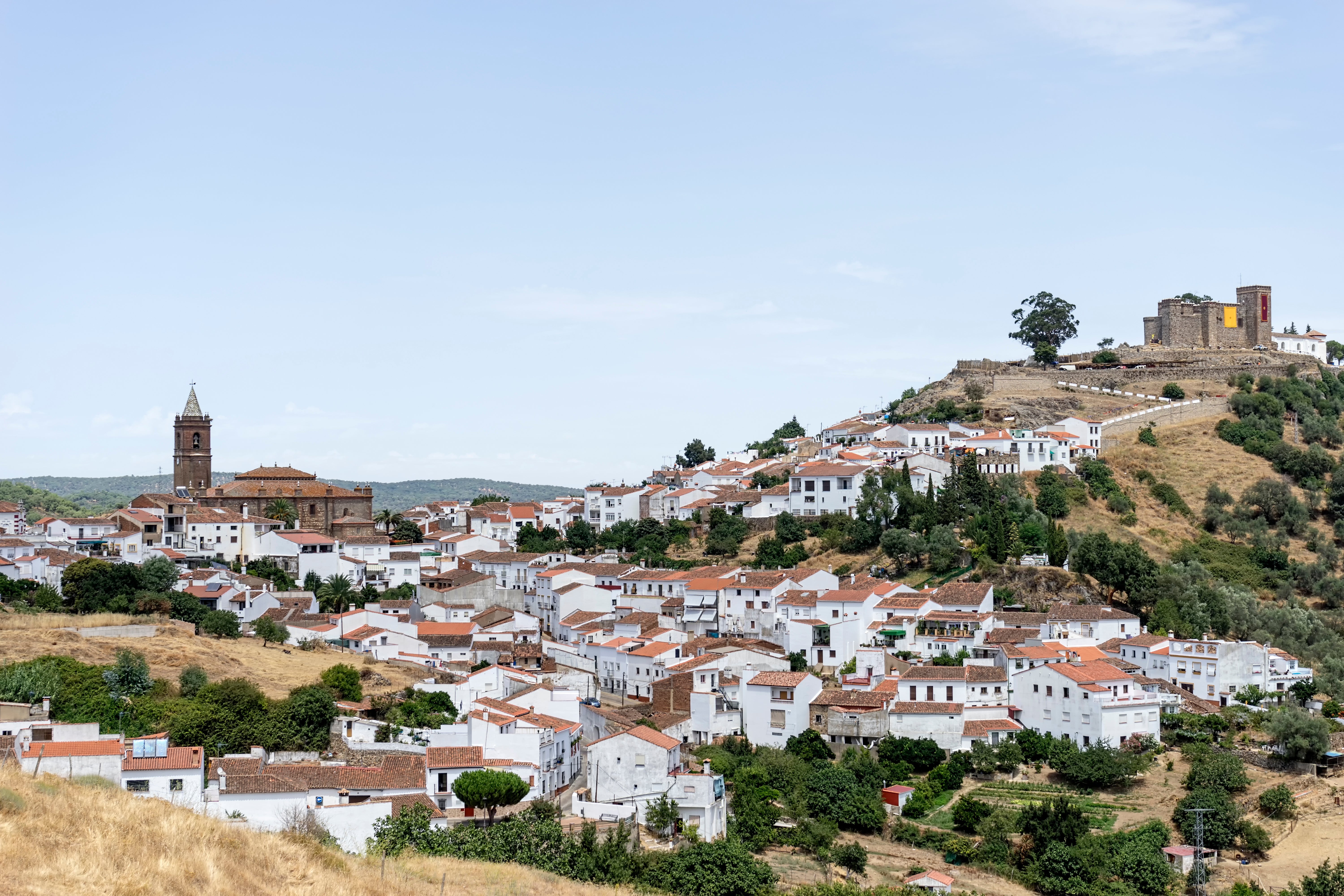 Pueblo de Cortegana, en la sierra de Huelva