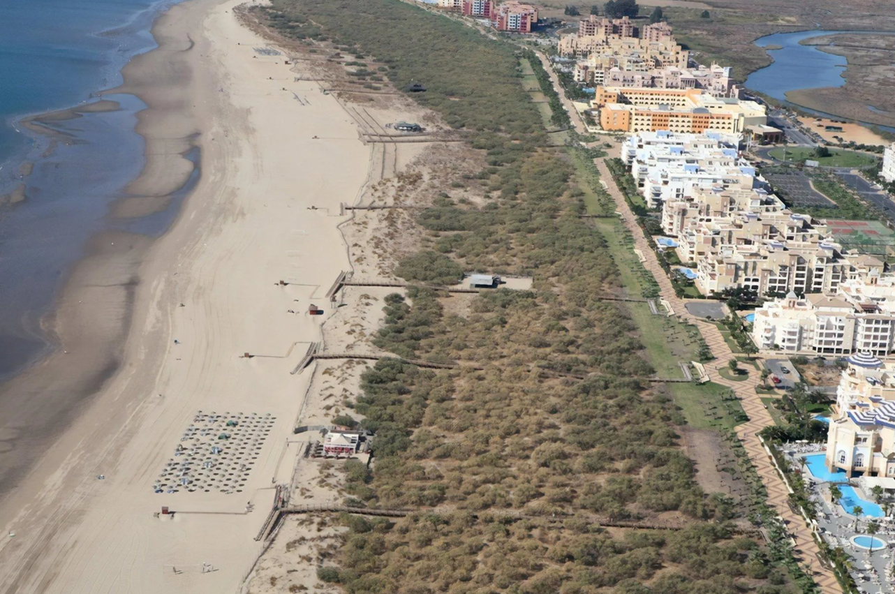 Vista aérea de la Playa de Punta del Moral