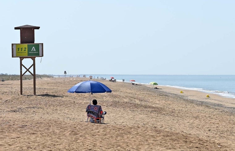 La playa de la capital, esta mañana