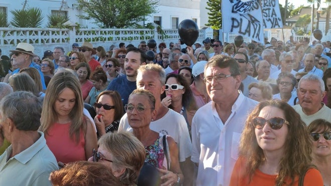 Rafael Segovia en la manifestación