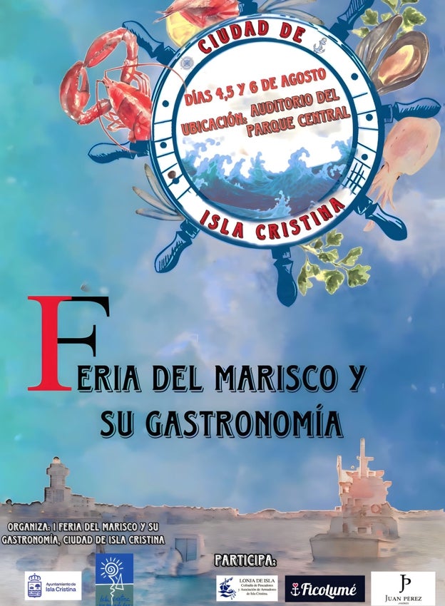 Cartel de la I Feria del Marisco y su Gastronomía de Isla Cristina