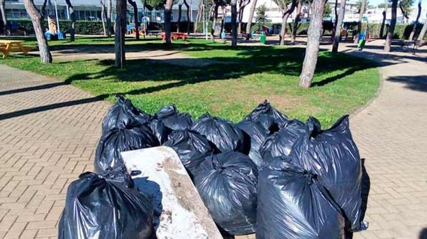 Basura retirada de las calles