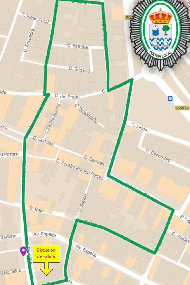 Este es el recorrido que tendrá esta tarde la procesión por el Bicentenario de los Dolores en Isla Cristina