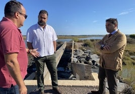 La pasarela que mantiene cortado el sendero 'Marismas de San Miguel' en Cartaya será reparada
