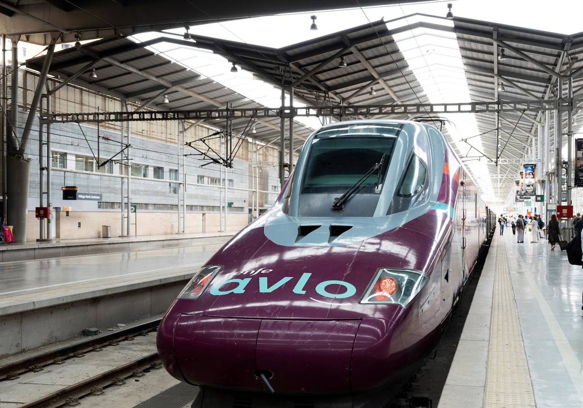 Imagen de archivo de un tren AVLO