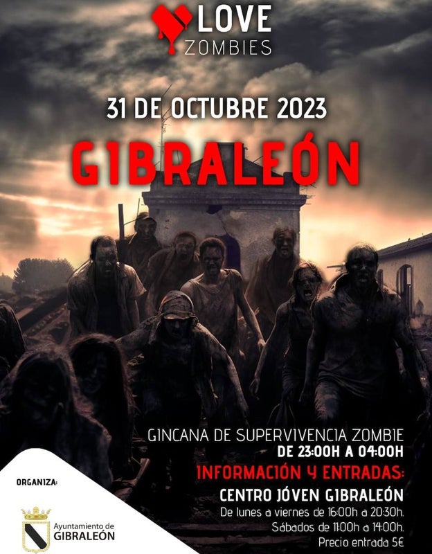 Gincana de supervivencia zombie: los muertos vivientes volverán a tomar Gibraleón