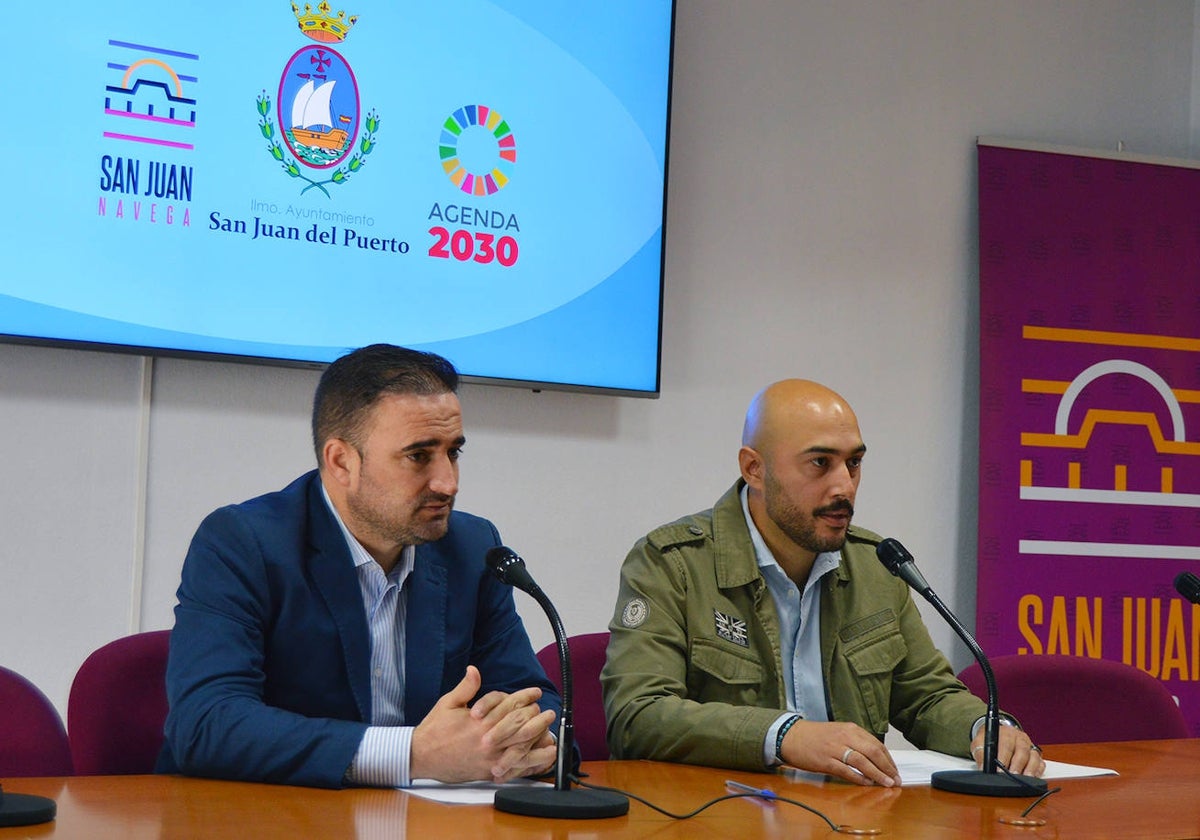 La presentación de la campaña 'Compra en tu pueblo 2023' en San Juan del Puerto