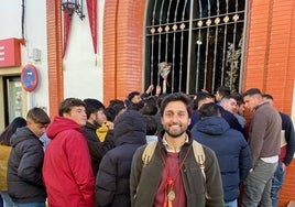 De Huelva a Trigueros con su perro por San Antonio Abad, un nuevo peregrinaje que aspira a ser tradición