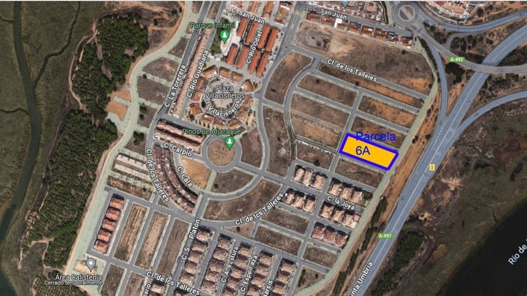 Oferta de liquidación: Sale a subasta pública un lote de suelo urbanizable en Aljaraque con un descuento del 75%
