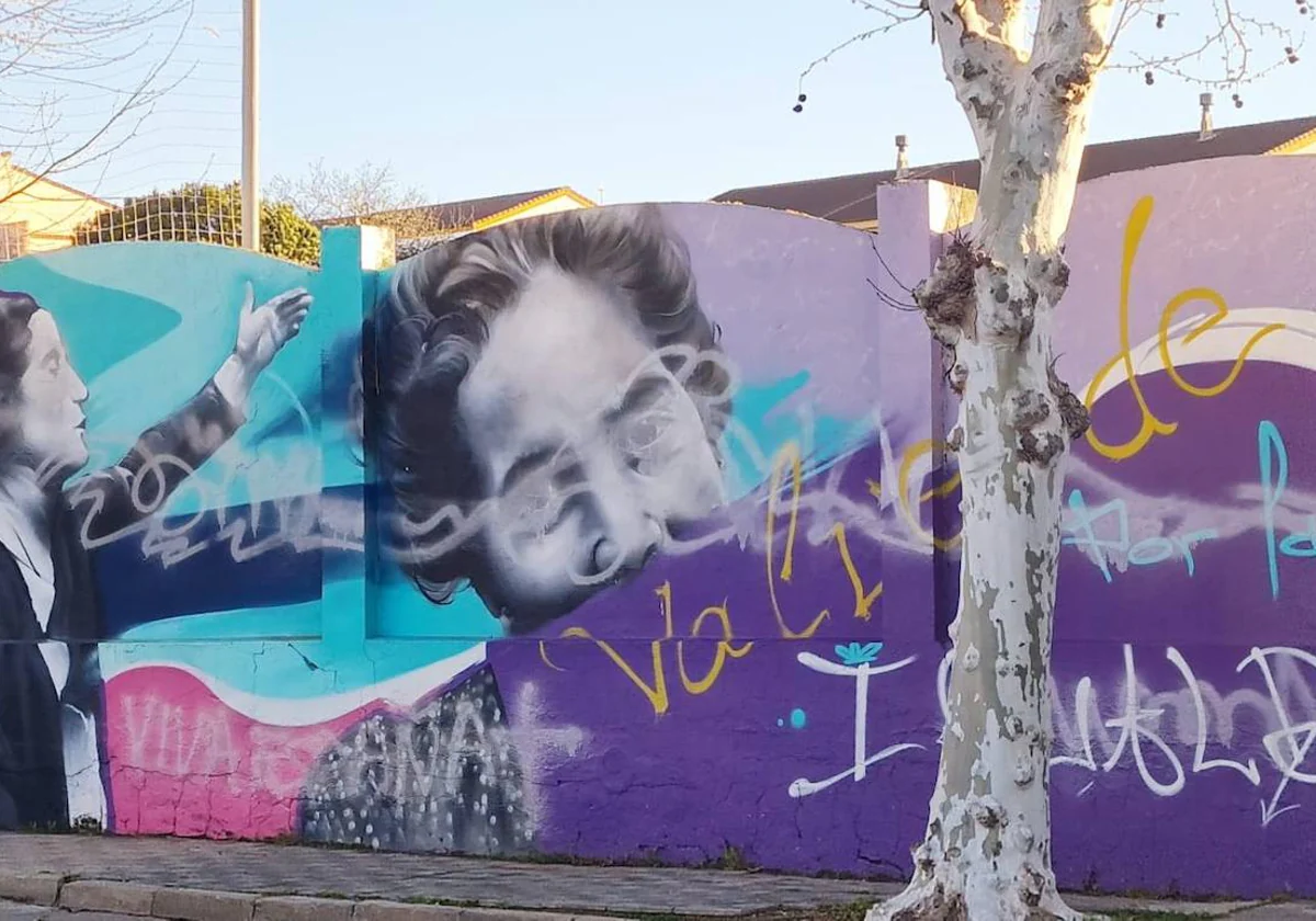 El mural femeninista vandalizado en Valverde del Camino