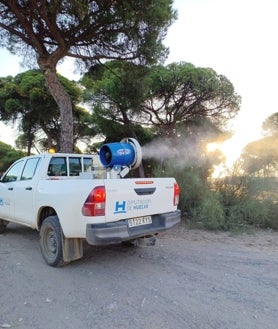 Imagen secundaria 2 - La Diputación de Huelva responde a la proliferación de mosquitos tras la borrasca Karlotta con un amplio dispositivo