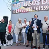 Un momento de la inauguración de la calle dedicada a Irene Iglesias González