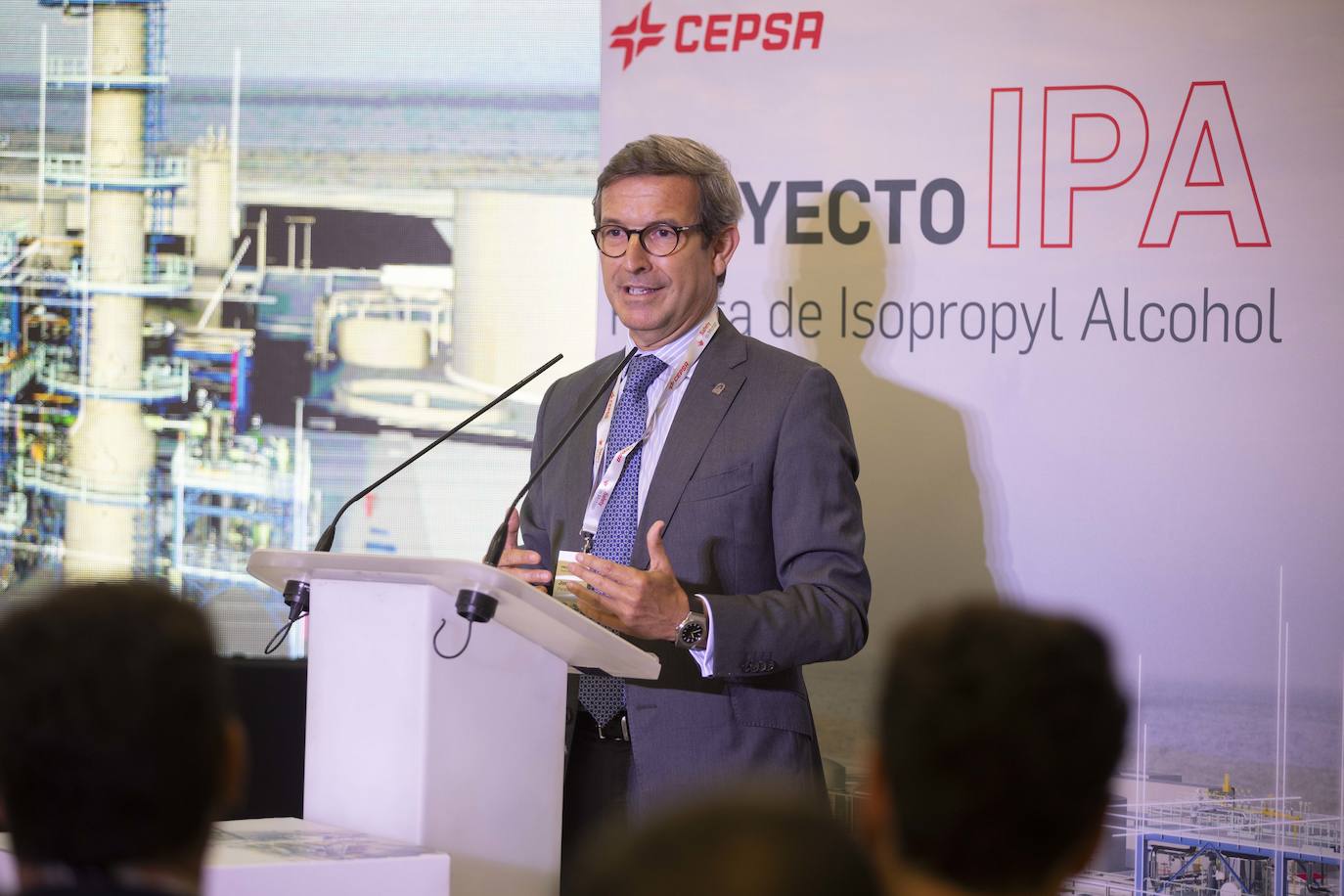 La presentación de la nueva planta de alcohol isopropílico de Cepsa, en imágenes