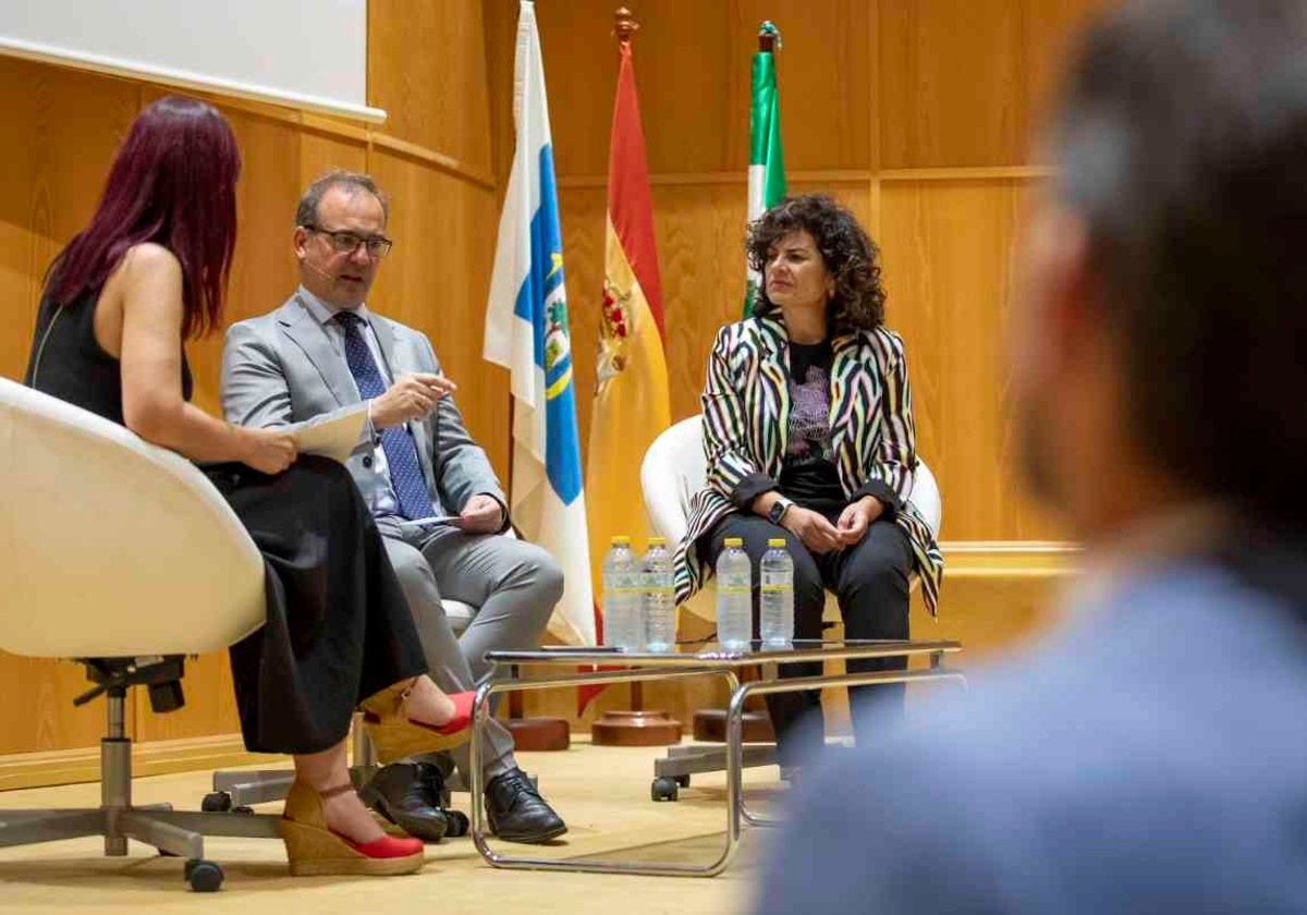 Intervención de Jorge Acitores, esta mañana, en la presentación de la declaración ambiental de Cepsa en Huelva