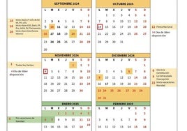 Este será el calendario escolar de Punta Umbría para el curso 2024/2025: fijados los días no lectivos