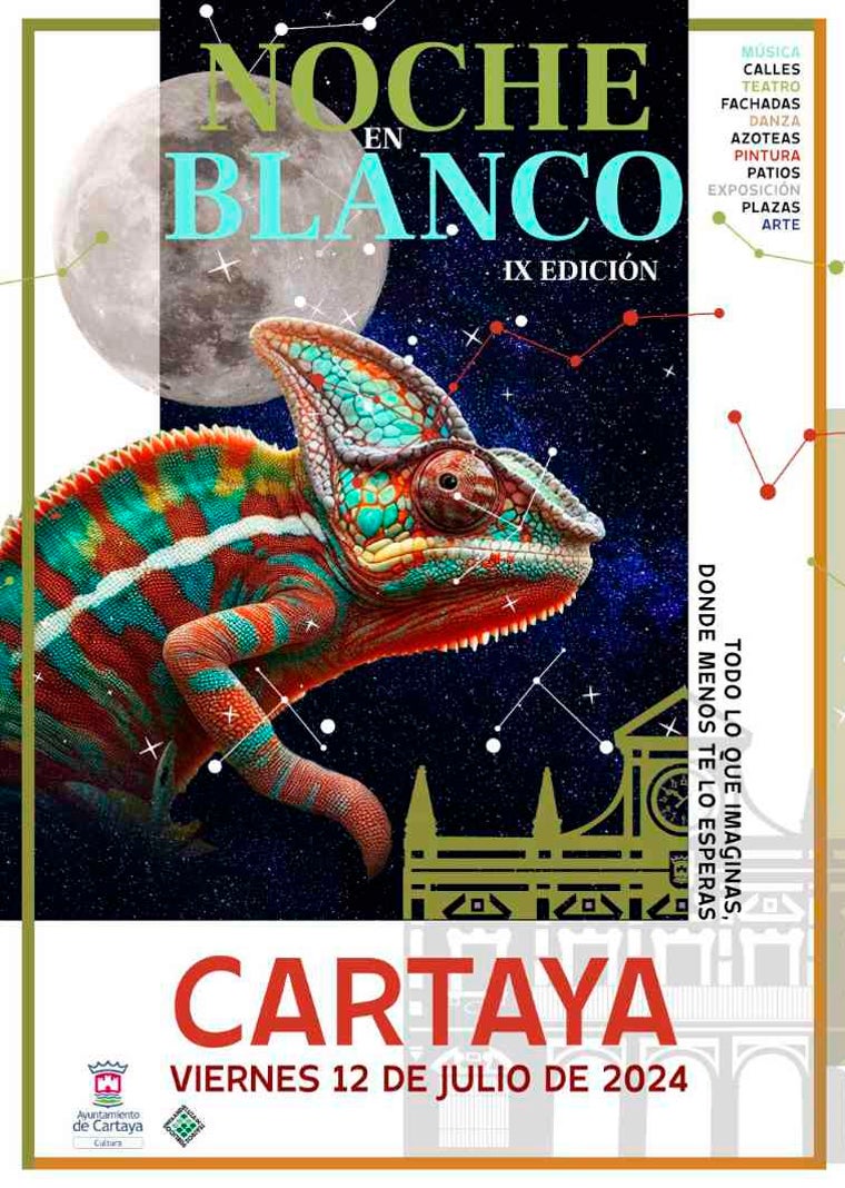 Cartaya ofrecerá el viernes 30 propuestas culturales en 15 escenarios en su IX Noche en Blanco