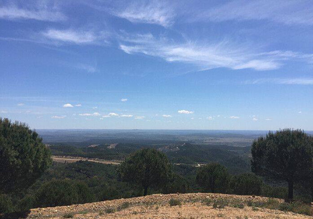 Paisaje de la comarca de El Andévalo