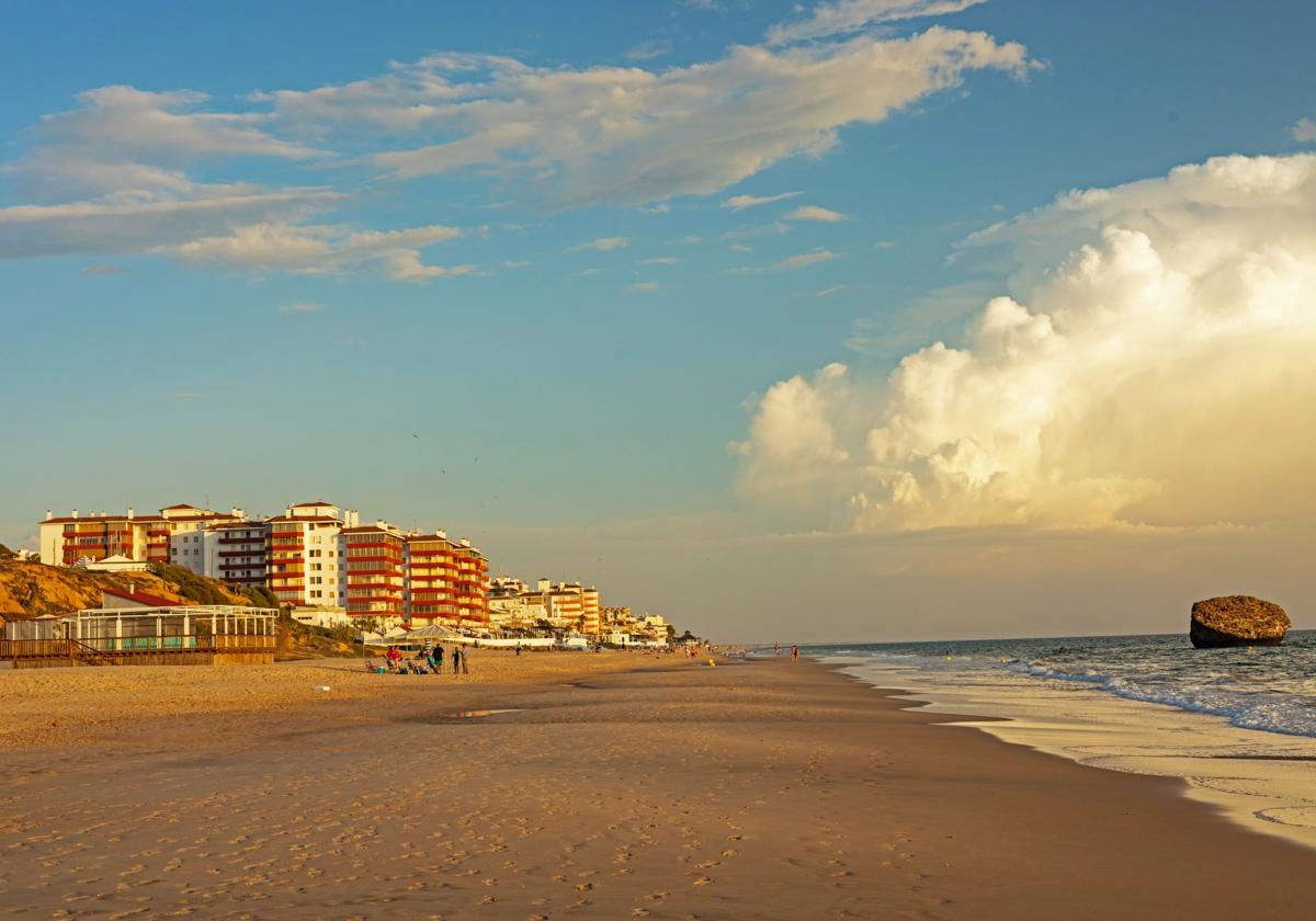 Playa de Matalascañas al atardecer