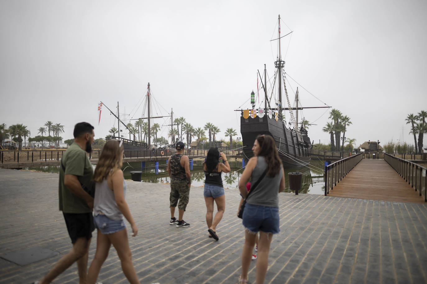 La renovación del Muelle de las Carabelas, en imágenes