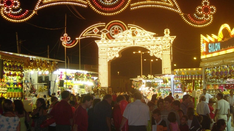 Ambiente en la Feria de Punta Umbría