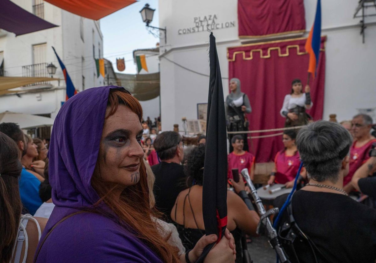 Representación teatral durante las XXVII Jornadas Medievales de Cortegana