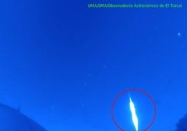 Un meteorito verde atraviesa el cielo de Huelva: el impresionante fenómeno nocturno