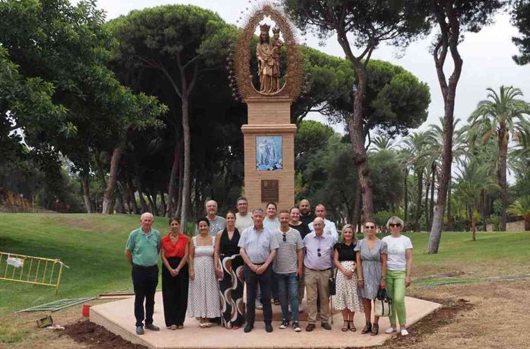Inauguración del monumento a la Virgen de los Milagros en La Rábida