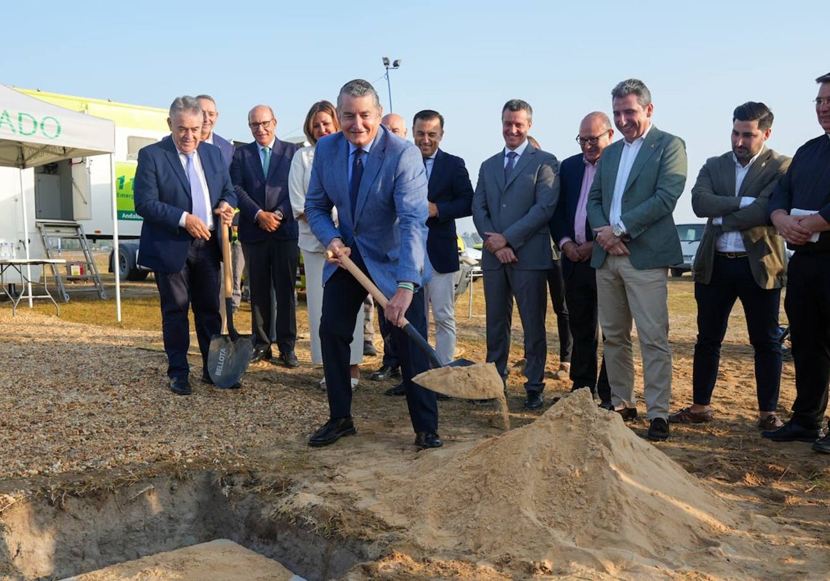 Colocación de la primera piedra del futuro Cecopi de El Rocío