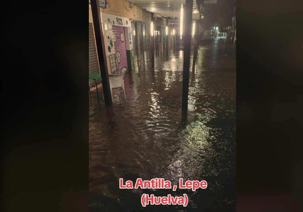 Imagen de La Antilla inundada este fin de semana