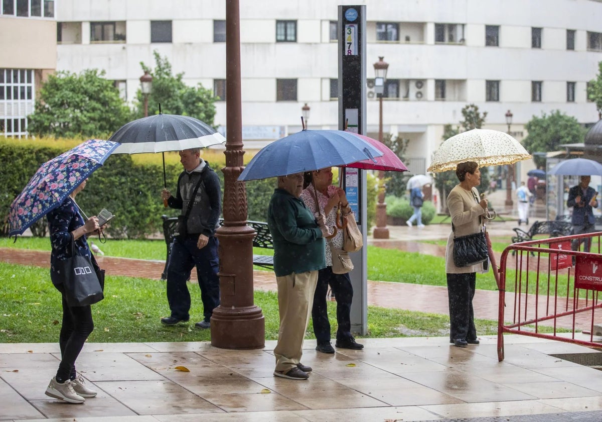 Día de lluvia en Huelva