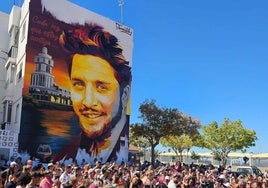 El mural de Manuel Carrasco, lugar de culto en Isla Cristina