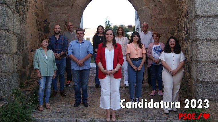 Candidatura del PSOE, encabezada por Gema Castaño Domínguez