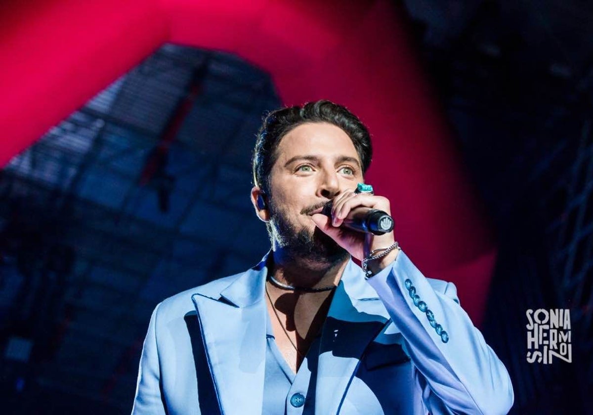Manuel Carrasco, en un concierto en Huelva