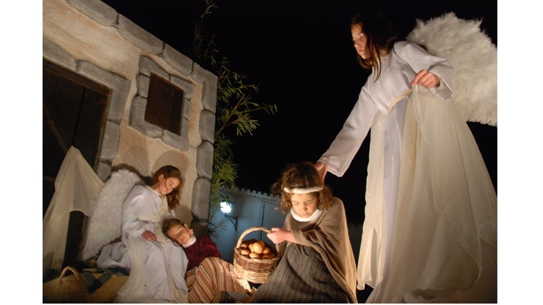 Carroza de la cabalgata de Reyes Magos de Higuera de la Sierra, la más antigua de Andalucía