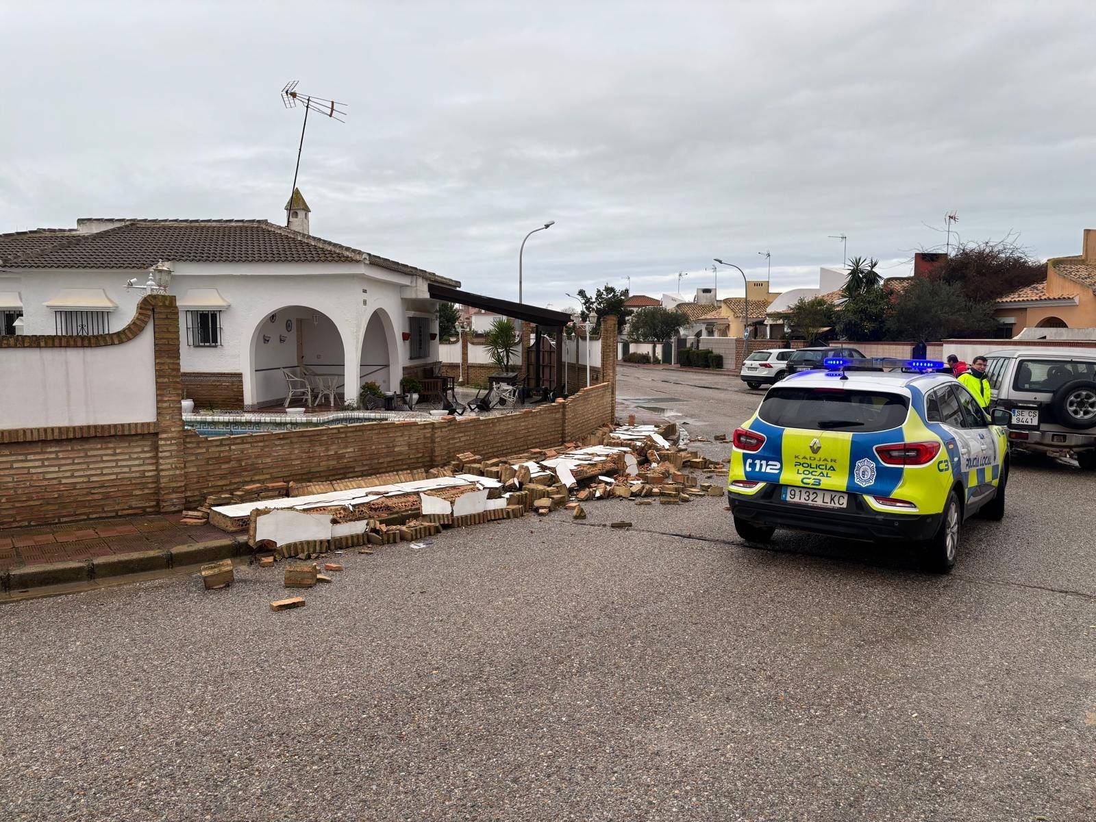 El paso de la borrasca Jana por la provincia de Huelva, en imágenes