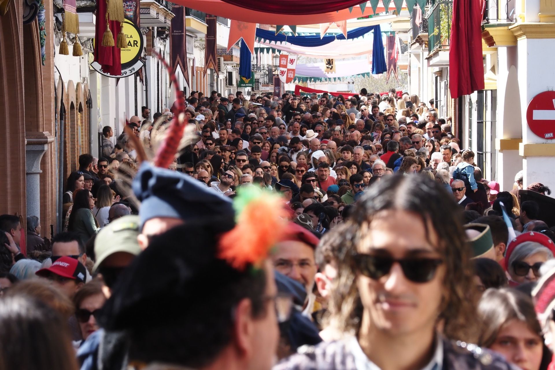 Lleno hasta la bandera en la Feria Medieval de Palos de la Frontera