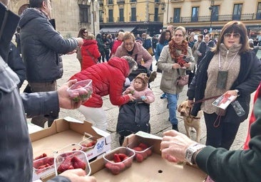 La promoción de fresas de Huelva desata la indignación del PP de León