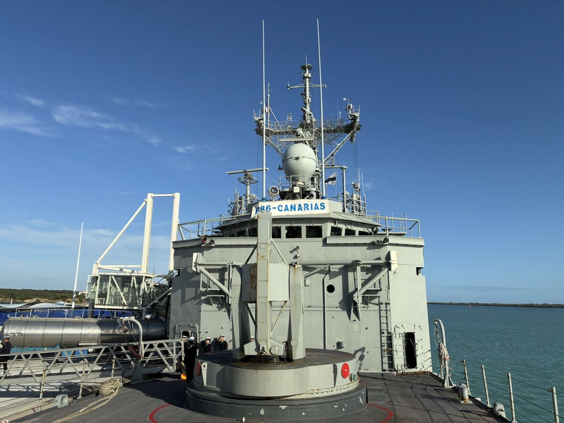 La escala en Huelva de la Fragata Canarias, en imágenes