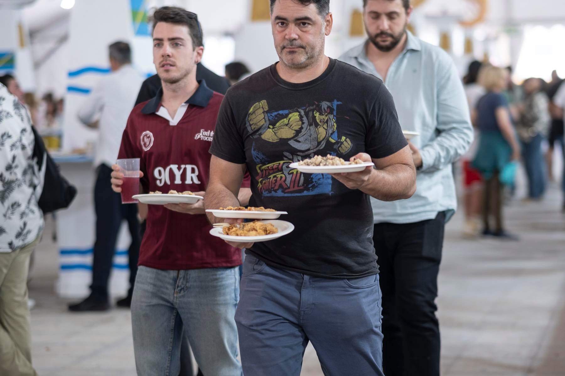 La jornada inaugural de la Feria de la Gamba de Punta Umbría, en imágenes