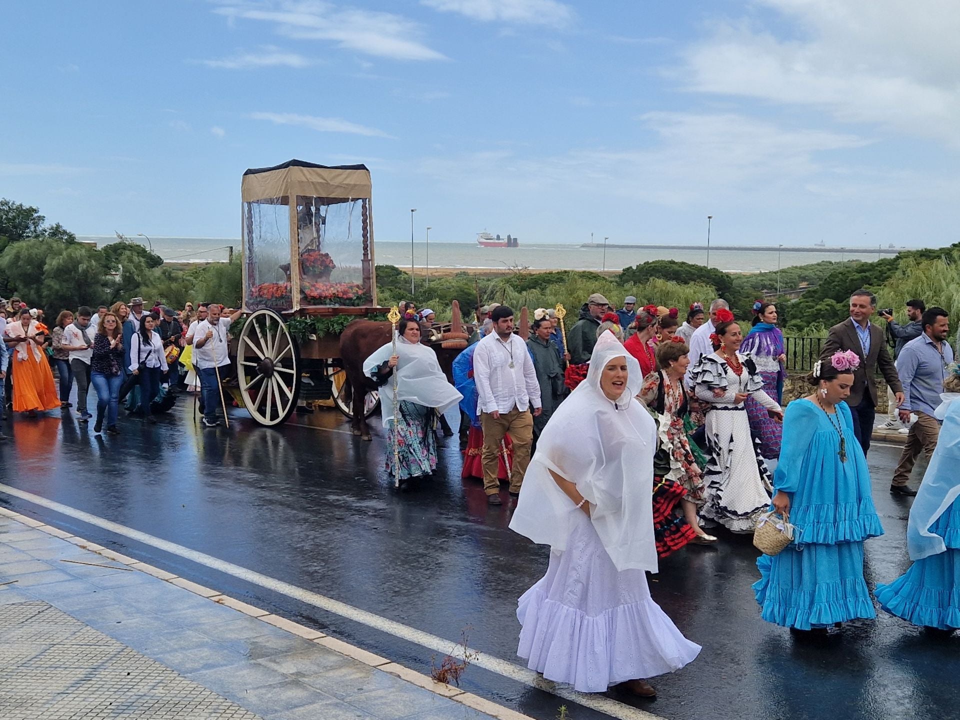 El inicio de la Romería de Mazagón, en imágenes