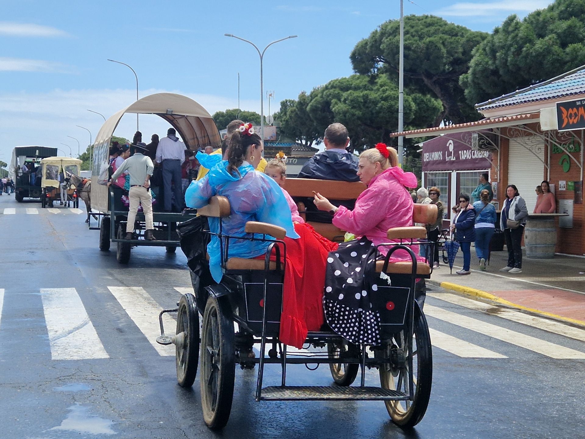 El inicio de la Romería de Mazagón, en imágenes