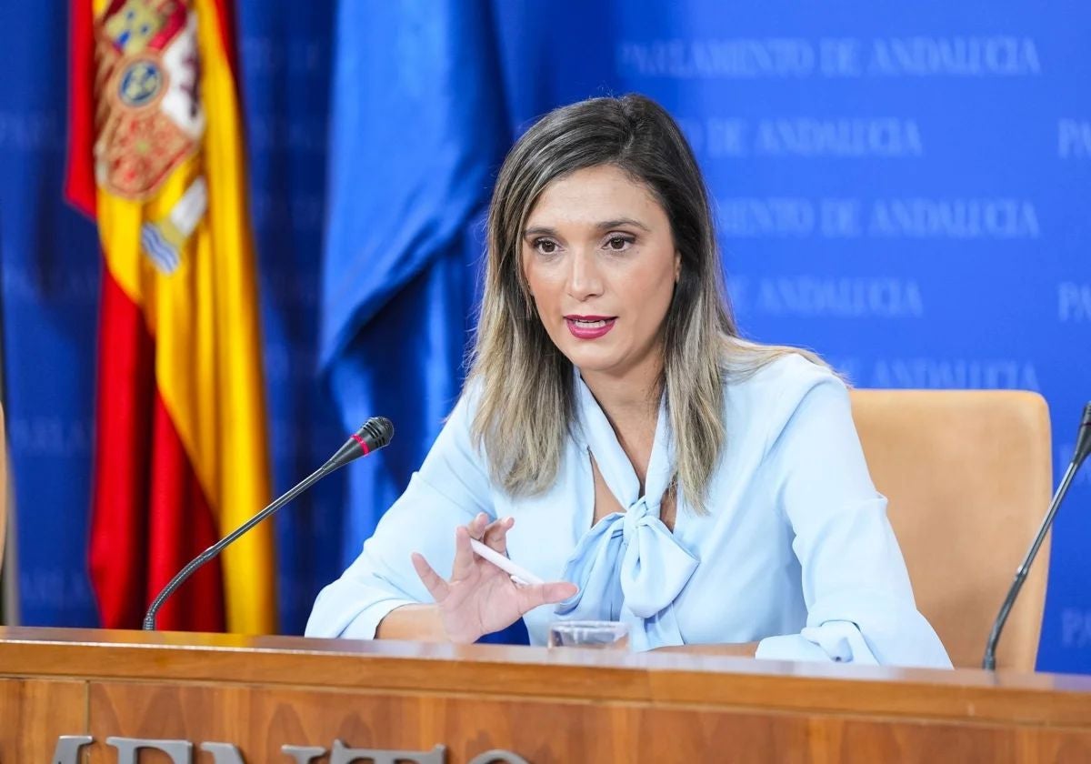 María Márquez en el Parlamento de Andalucía