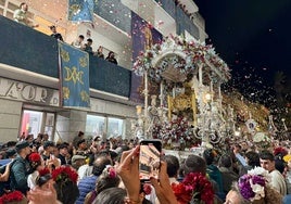 La imagen de la patrona lepera por las calles del municipio