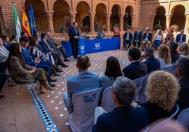 David Toscano, durante la lectura de la declaración institucional