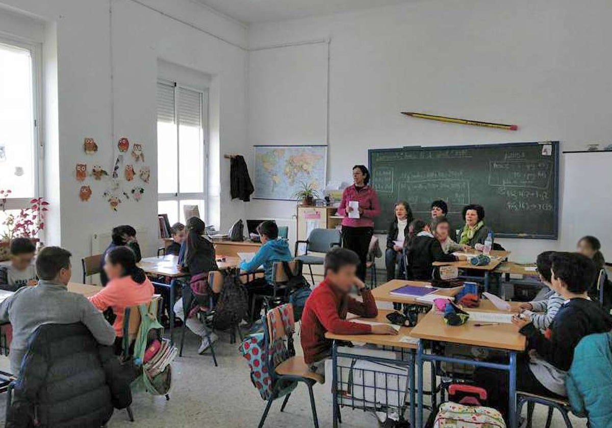 Una de las aulas del CEIP Rufino Blanco