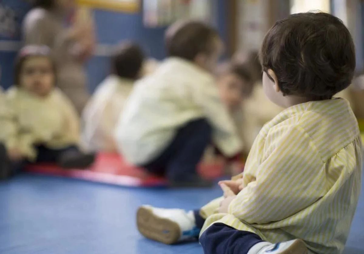 Alumnado en una escuela infantil
