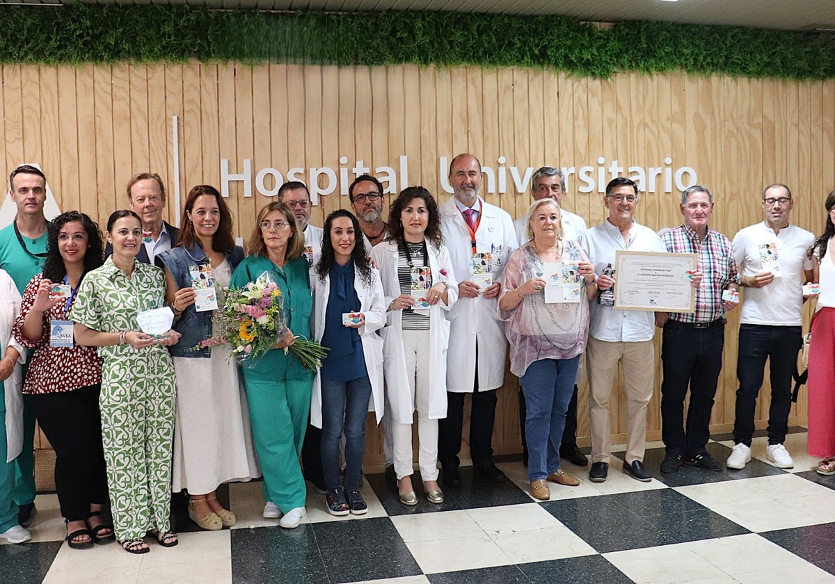 Acto del Día Nacional del Donante de Órganos y Tejidos, hoy, en el Hospital Juan Ramón Jiménez