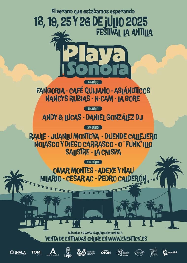 Fangoria, Café Quijano, O&#039;Funk&#039;Illo y Omar Montes, entre las propuestas del Festival Playa Sonora de La Antilla